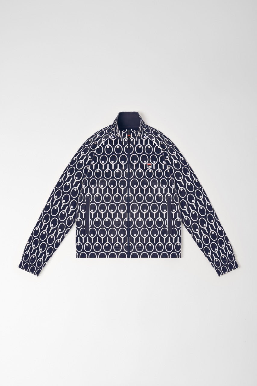 Midnight Blue Raglan Sleeve Track Top -