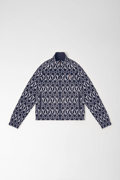 Midnight Blue Raglan Sleeve Track Top -