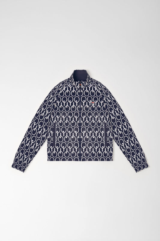 Midnight Blue Raglan Sleeve Track Top -