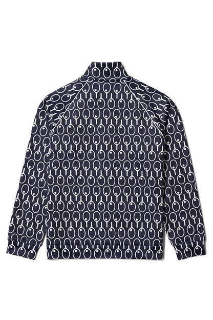 Midnight Blue Raglan Sleeve Track Top -
