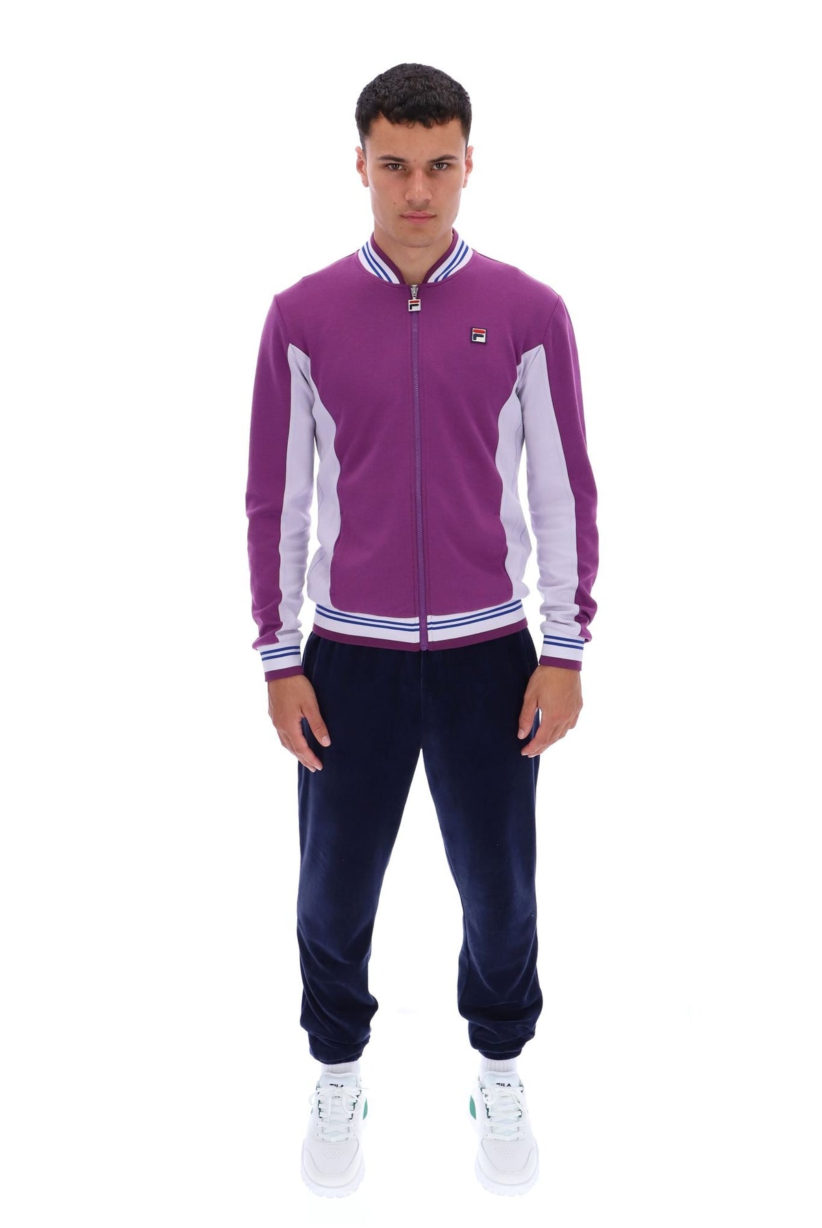 Sunset Purple Settanta Baseball Track Top - Sunset Purple