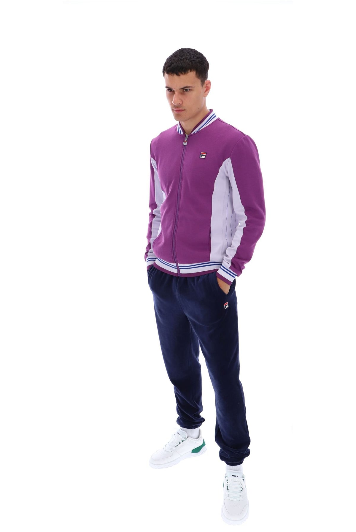 Sunset Purple Settanta Baseball Track Top - Sunset Purple