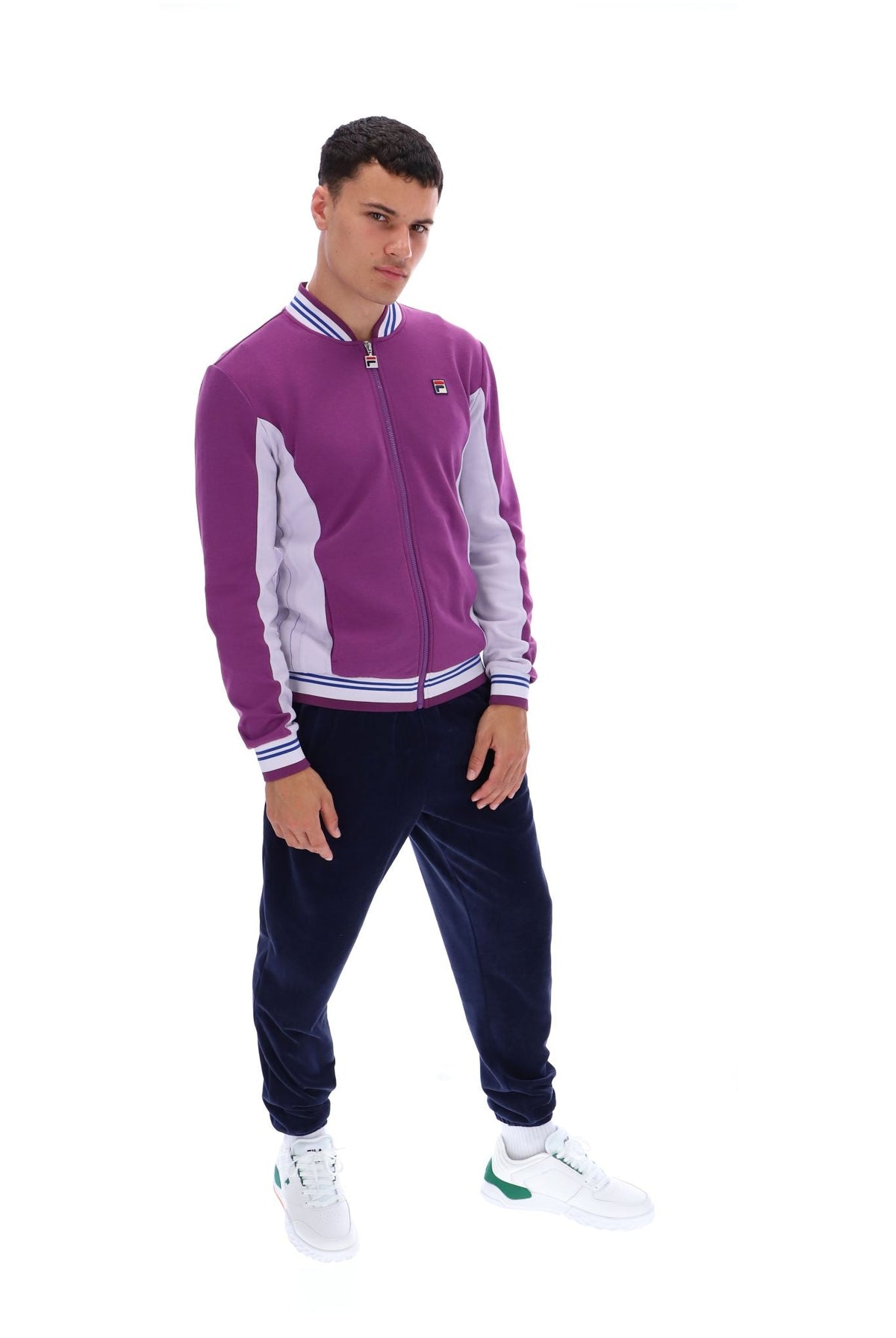 Sunset Purple Settanta Baseball Track Top - Sunset Purple