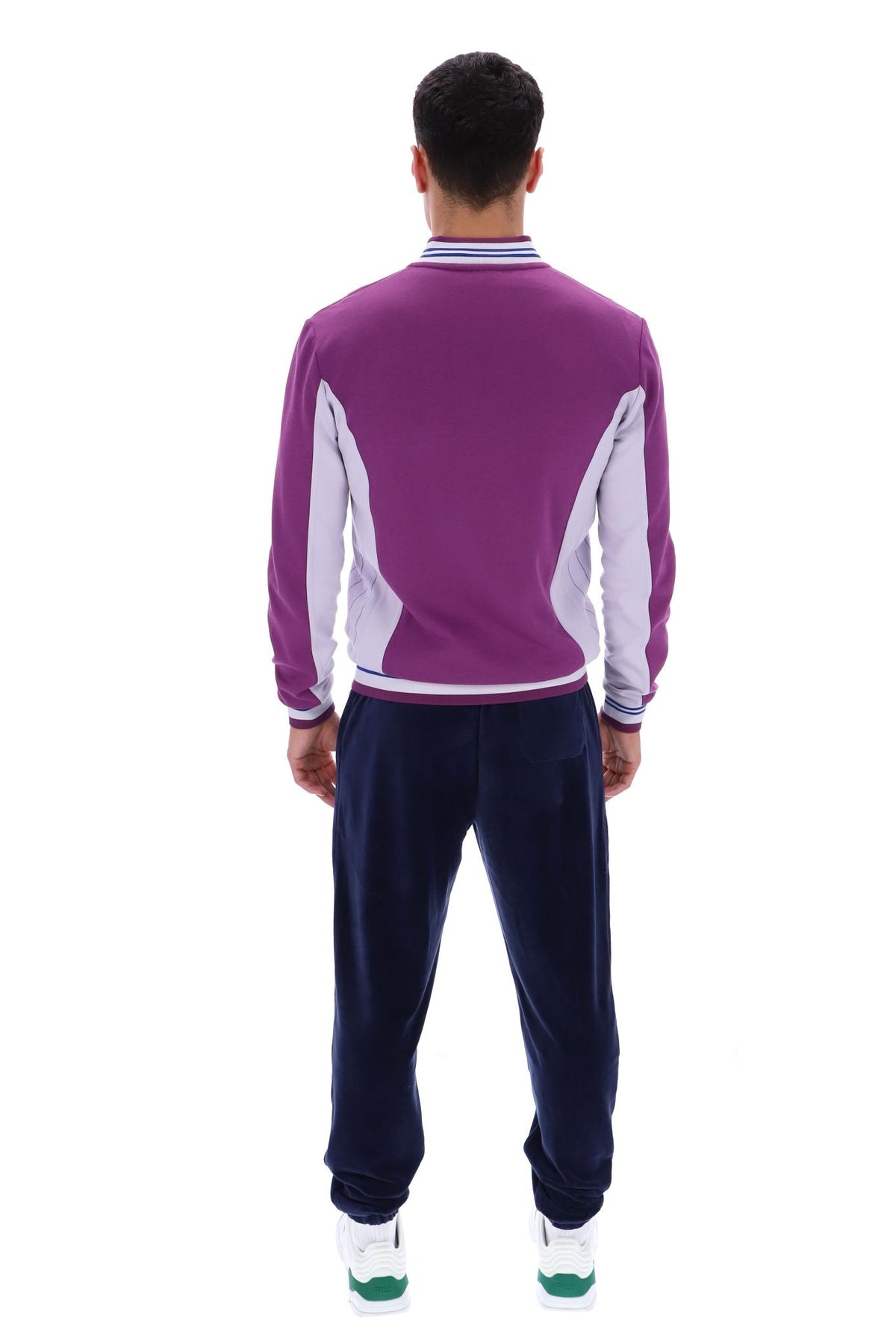 Sunset Purple Settanta Baseball Track Top - Sunset Purple