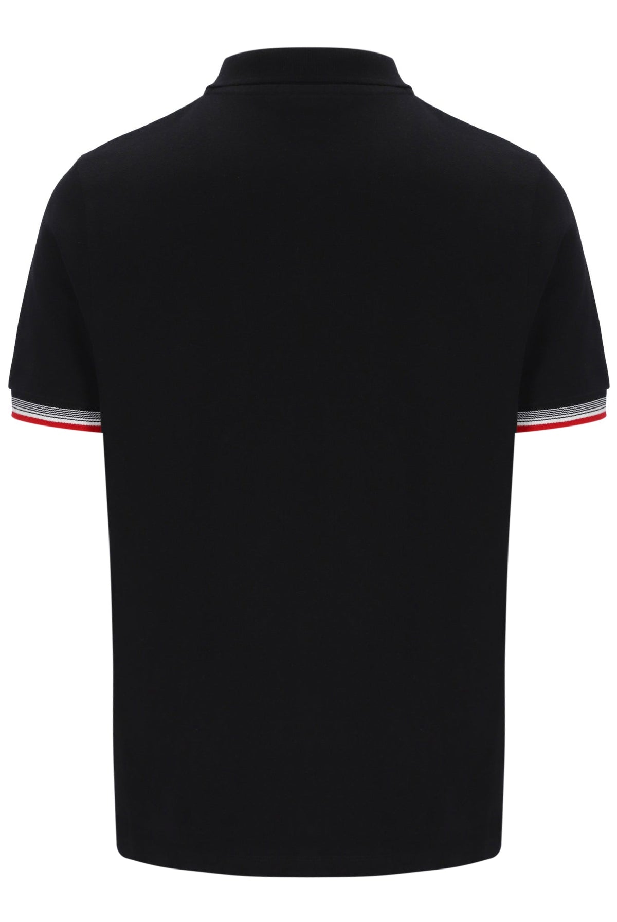 Black Zev Cuff Detail Polo - Black
