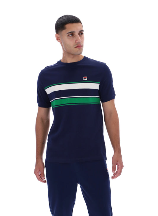 Fila Navy Iggy Striped T-Shirt - Fila Navy