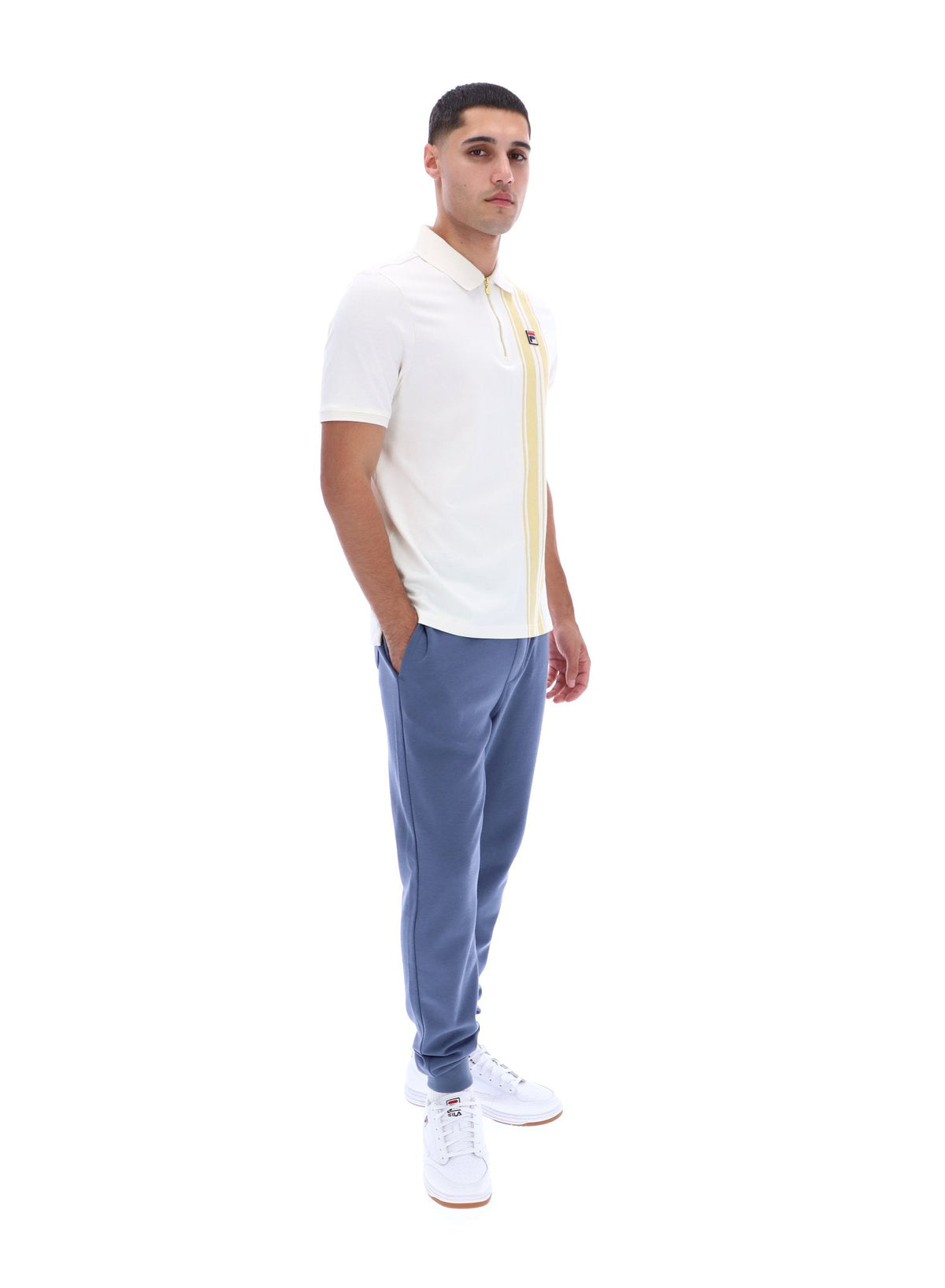 Gardenia Dario Zipped Polo - Gardenia