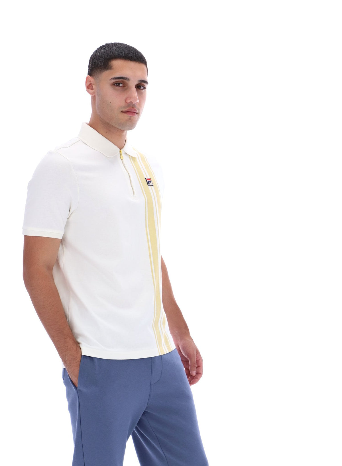 Gardenia Dario Zipped Polo - Gardenia