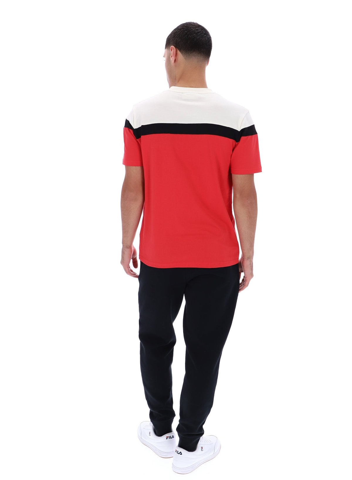Fila Red Aiden Cut and Sew T-Shirt - Fila Red