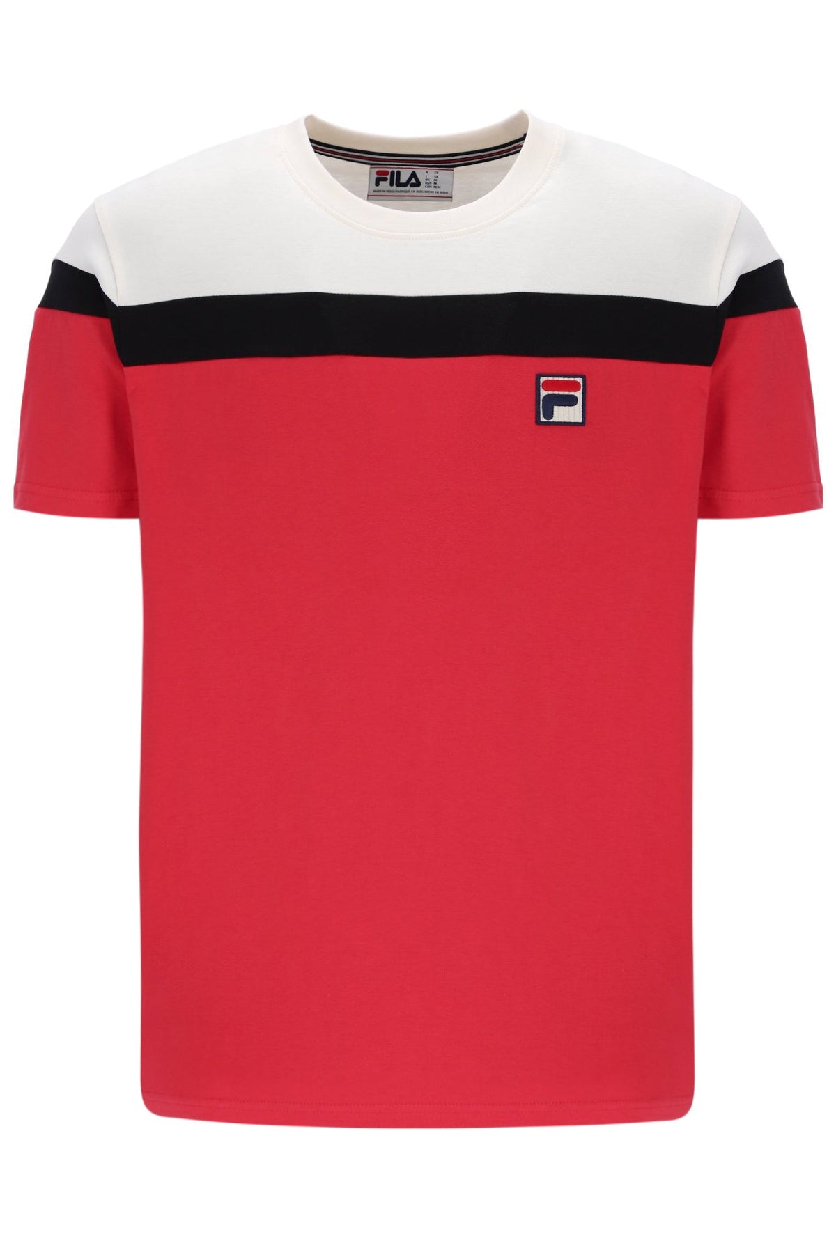 Fila Red Aiden Cut and Sew T-Shirt - Fila Red