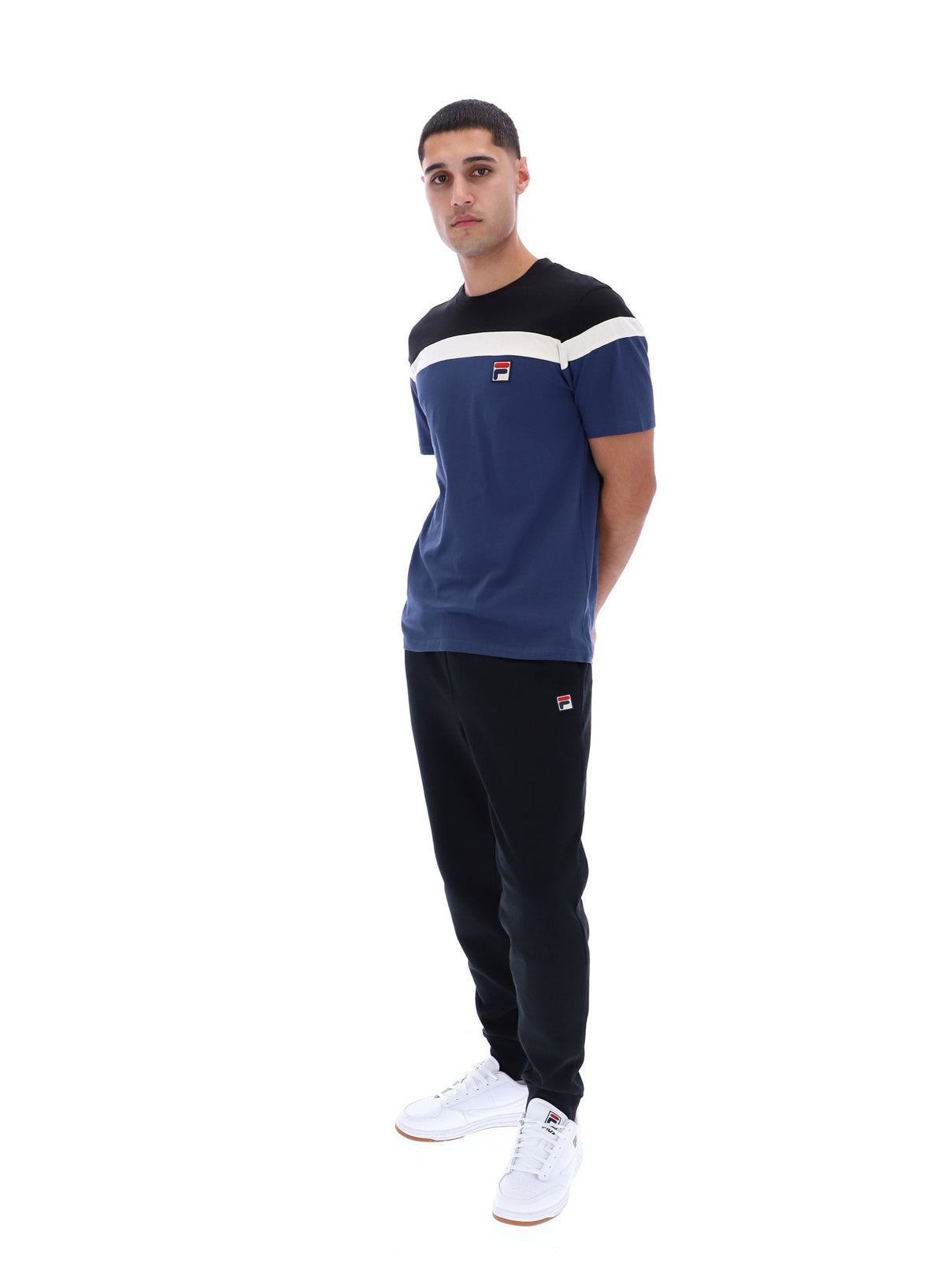 Fila Navy Aiden Cut and Sew T-Shirt - Fila Navy