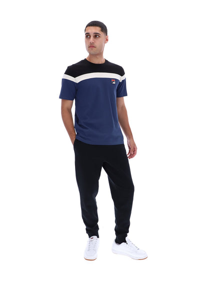 Fila Navy Aiden Cut and Sew T-Shirt - Fila Navy