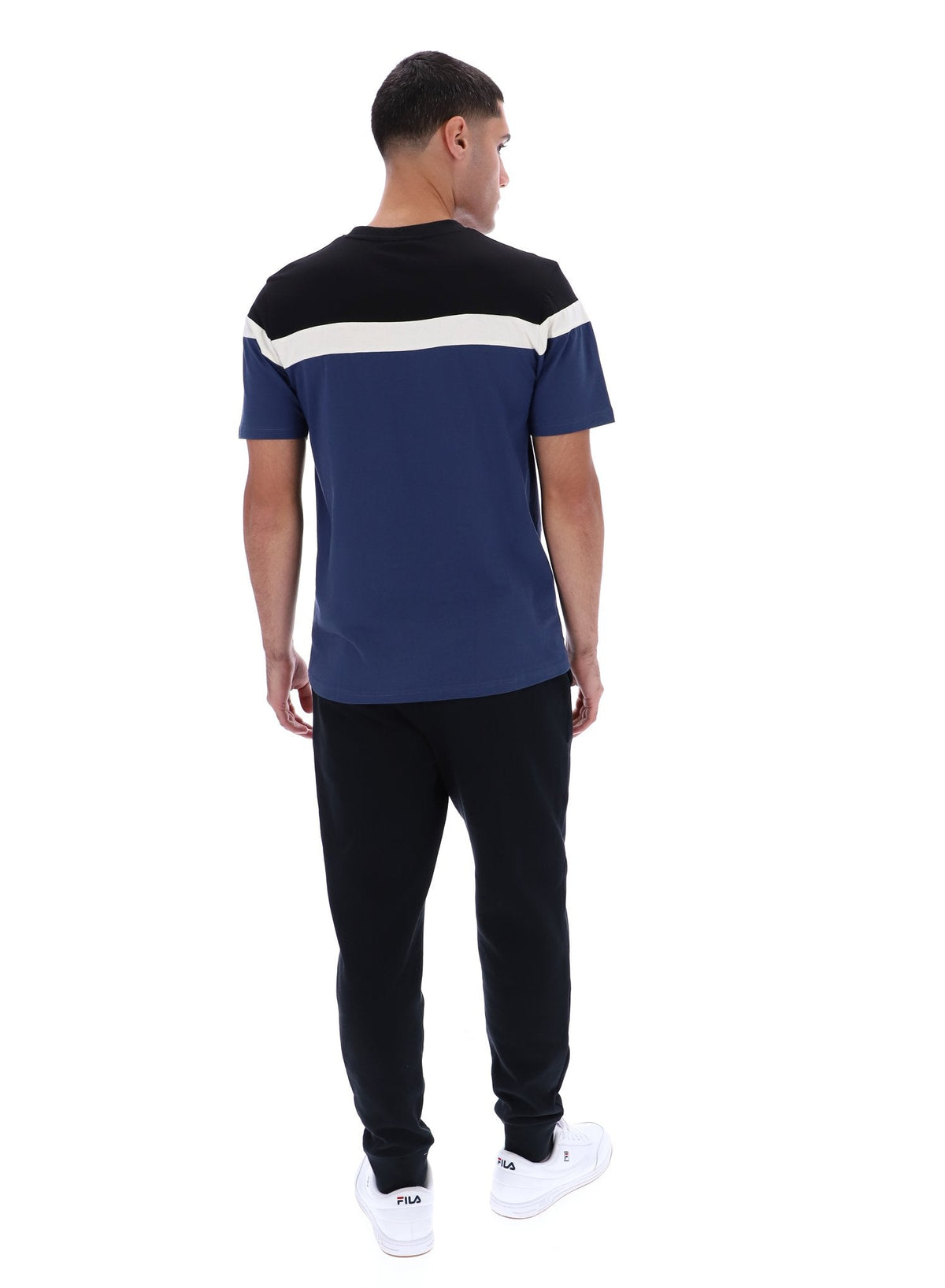 Fila Navy Aiden Cut and Sew T-Shirt - Fila Navy