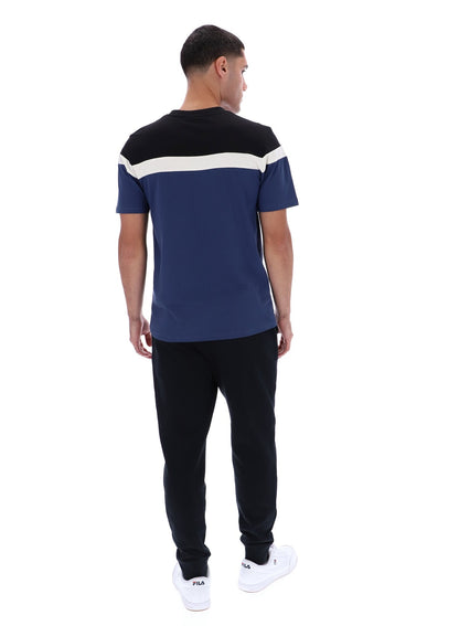 Fila Navy Aiden Cut and Sew T-Shirt - Fila Navy