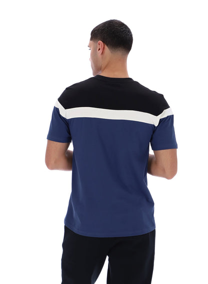 Fila Navy Aiden Cut and Sew T-Shirt - Fila Navy