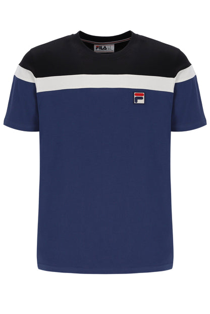 Fila Navy Aiden Cut and Sew T-Shirt - Fila Navy