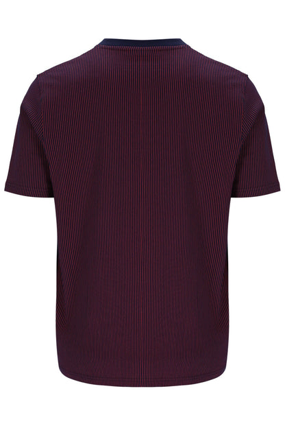 Fila Navy Nilo Printed Pinstripe T-Shirt - Fila Red