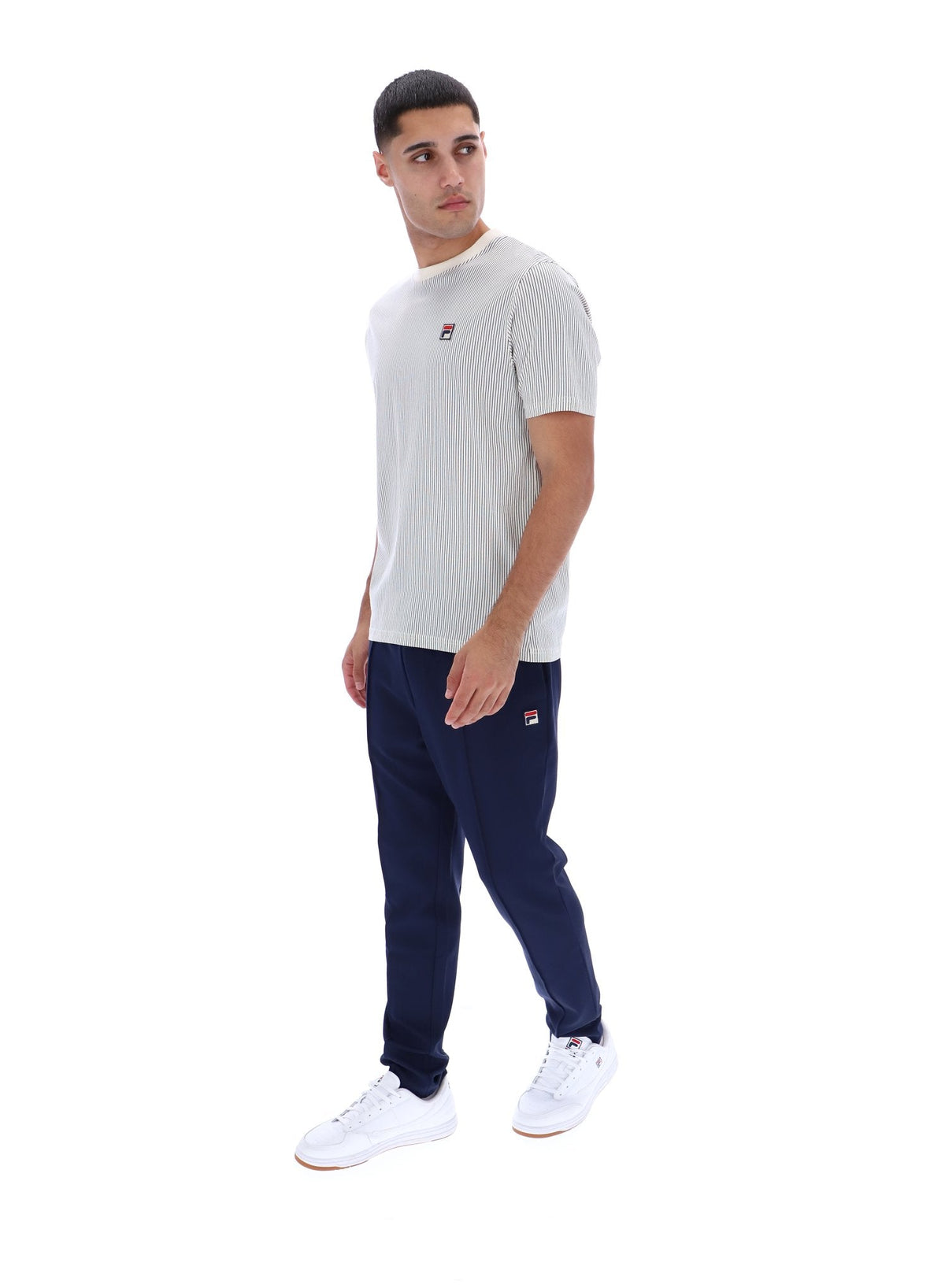 Gardenia Nilo Printed Pinstripe T-Shirt - Gardenia
