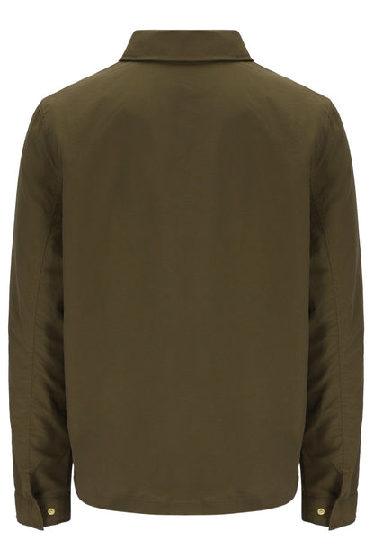 Dark Olive Kasa Zip-Through Overshirt - Dark Olive