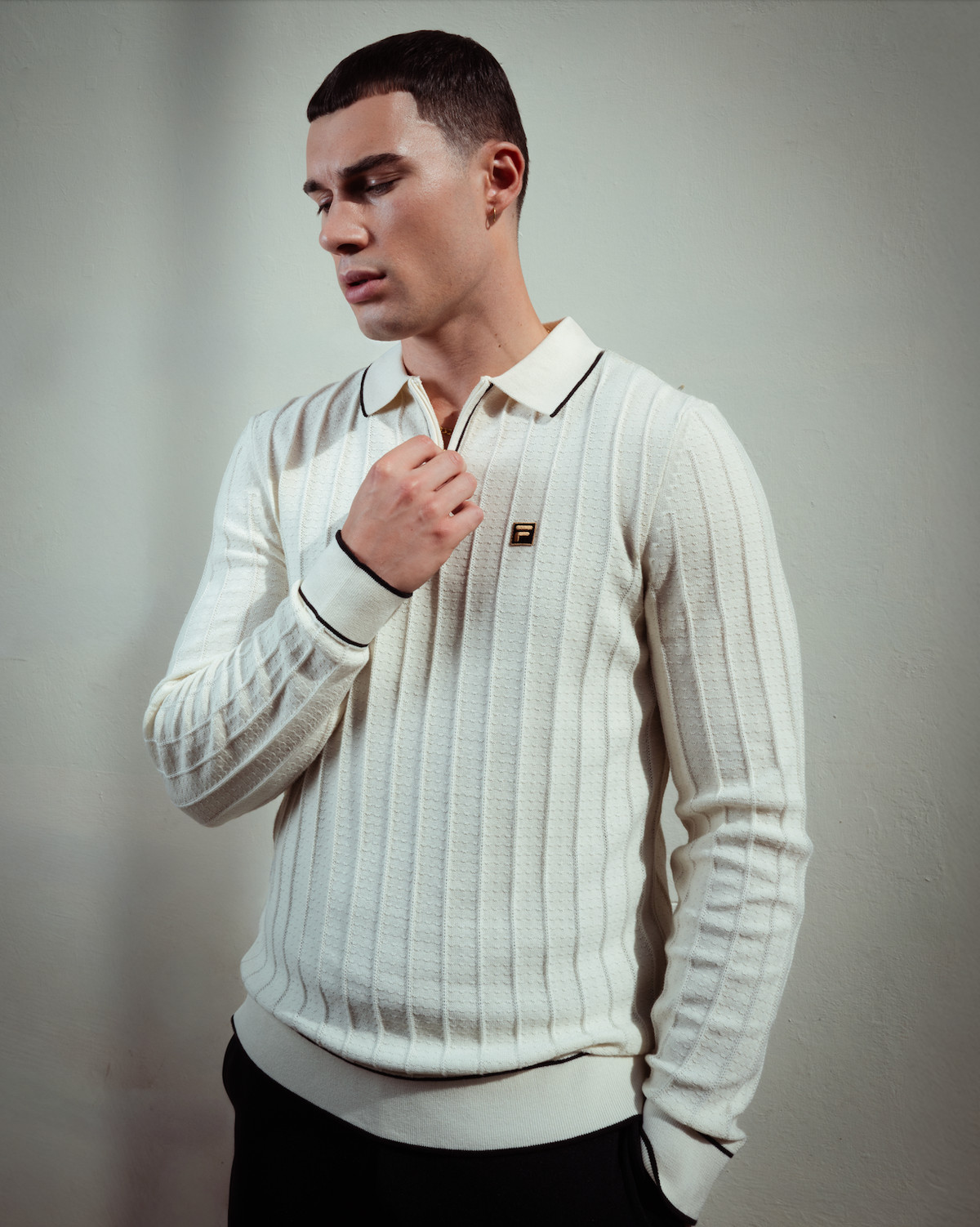 Tofu Sully Long Sleeve Polo Shirt - Tofu