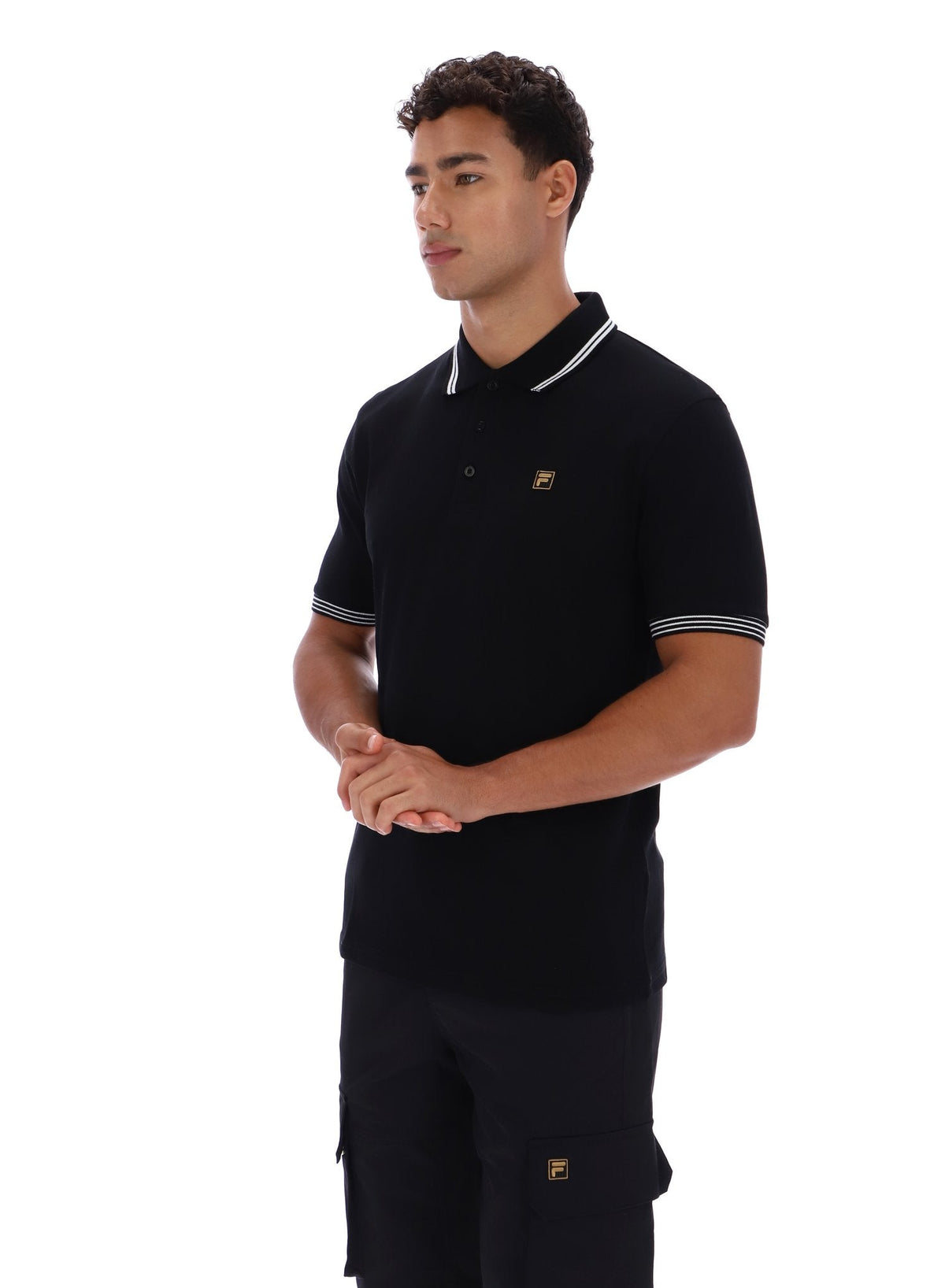 Black Soren 2 Polo Shirt with Tipping - Black