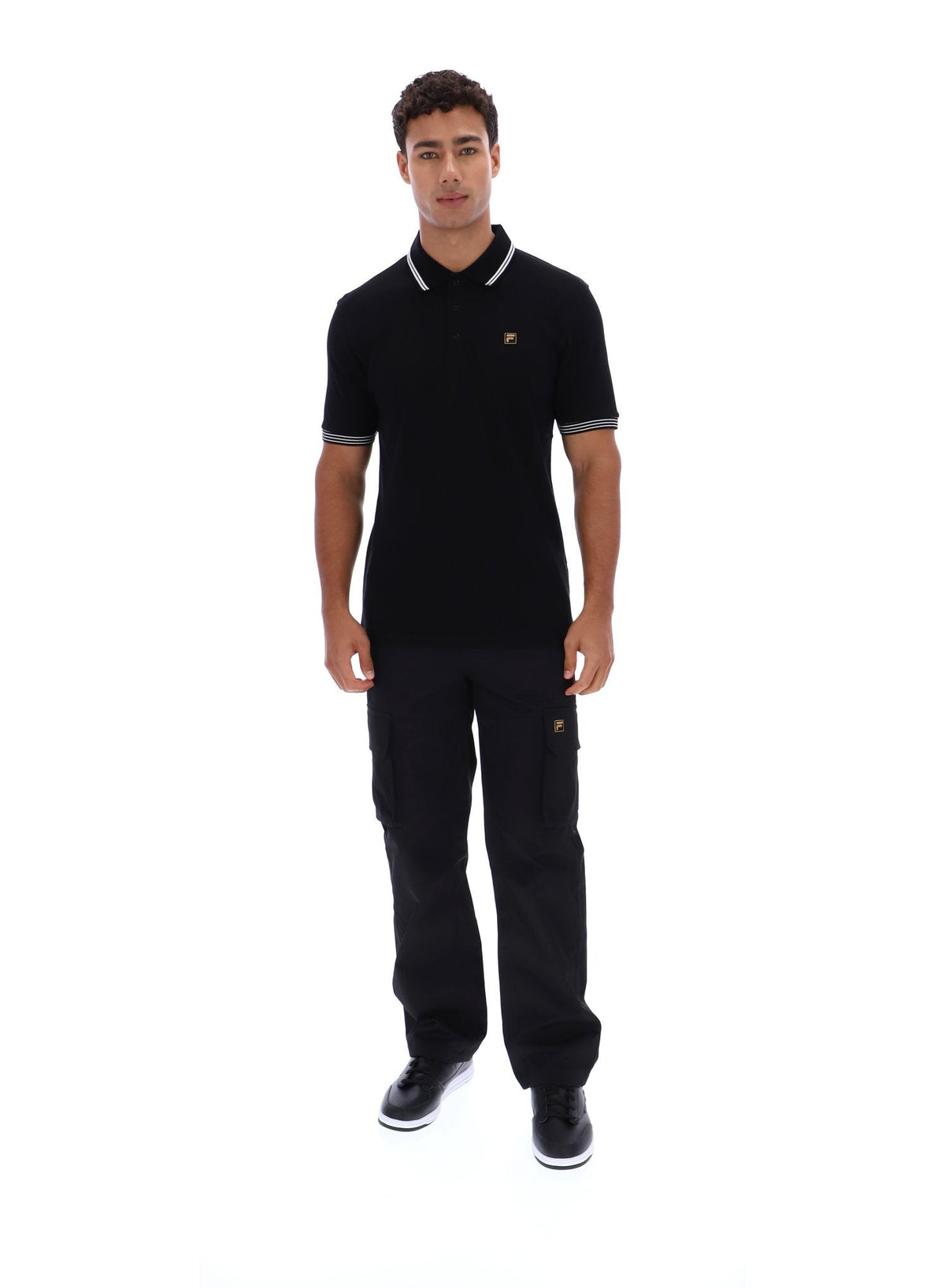 Black Soren 2 Polo Shirt with Tipping - Black