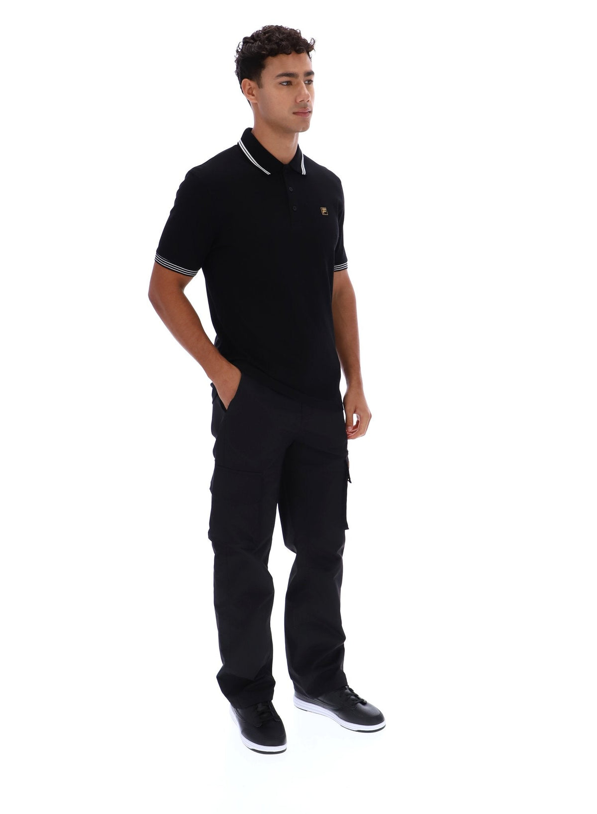 Black Soren 2 Polo Shirt with Tipping - Black