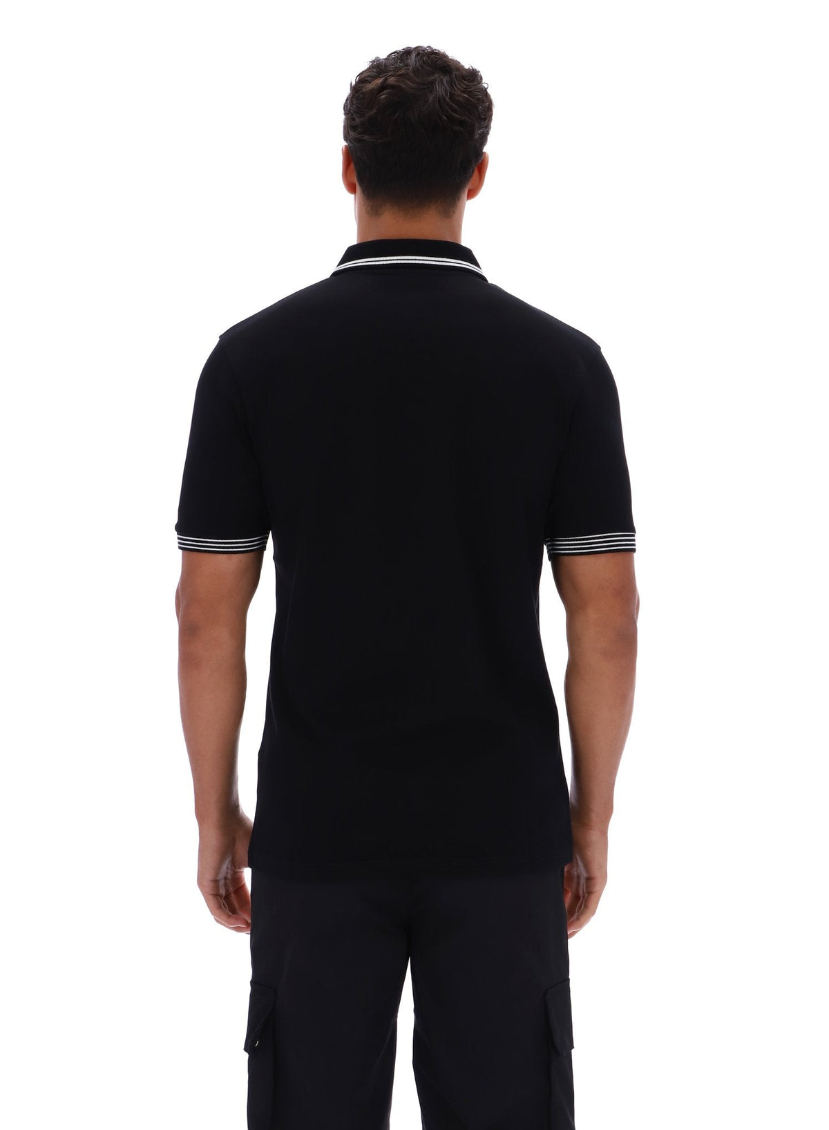 Black Soren 2 Polo Shirt with Tipping - Black