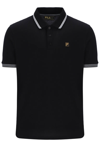 Black Soren 2 Polo Shirt with Tipping - Black
