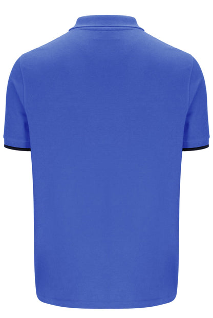 Dazzling Blue Pablo Three-Button Tipped Rib Polo Shirt - Dazzling Blue