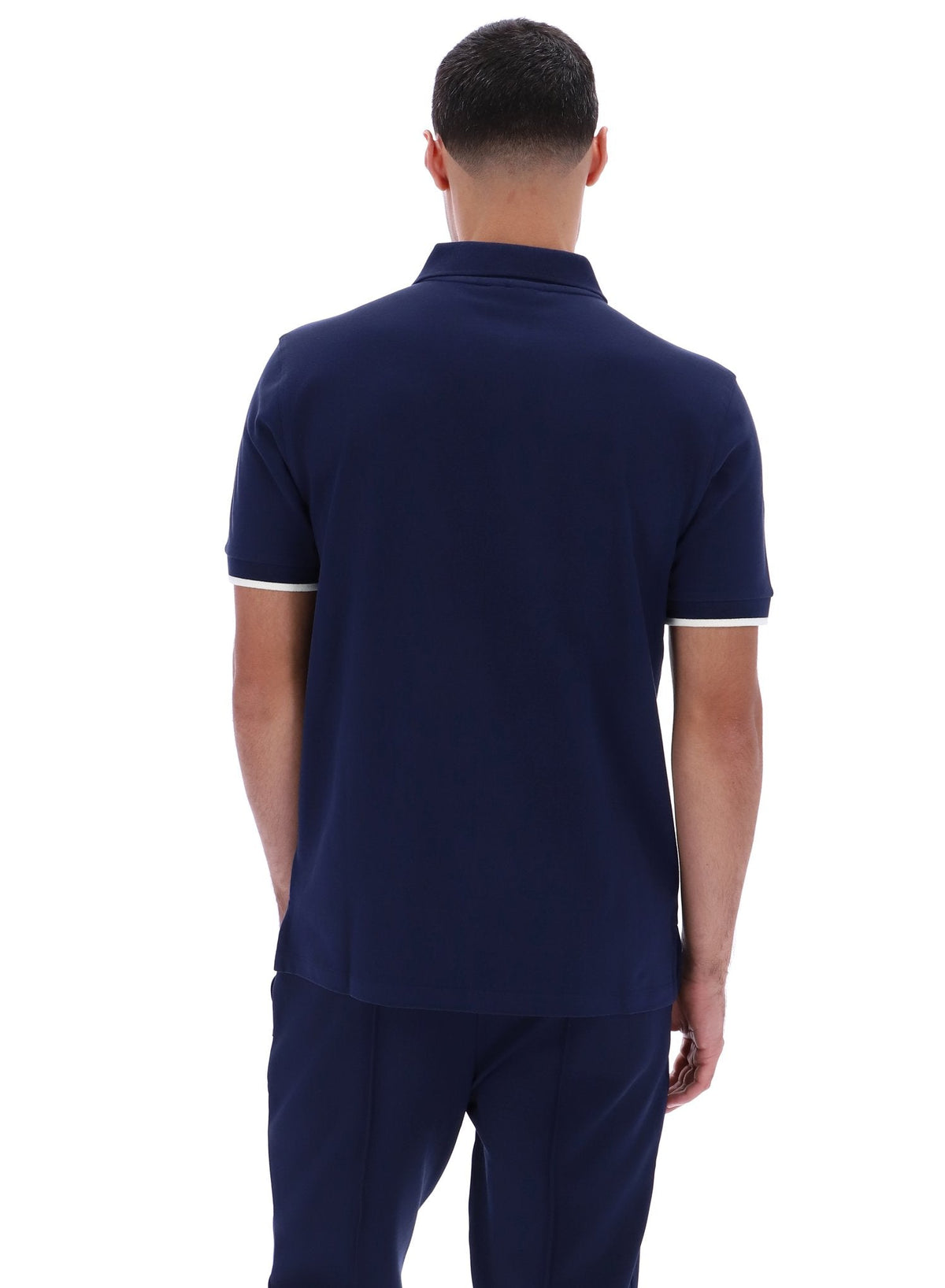Fila Navy Pablo Three-Button Tipped Rib Polo Shirt - Fila Navy