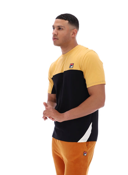 Oak Buff Tiebreaker Colour Block T-Shirt - Oak Buff