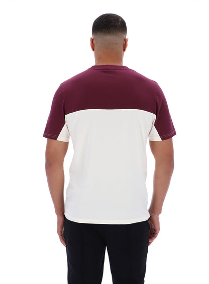 Fig Tiebreaker Colour Block T-Shirt - Fig