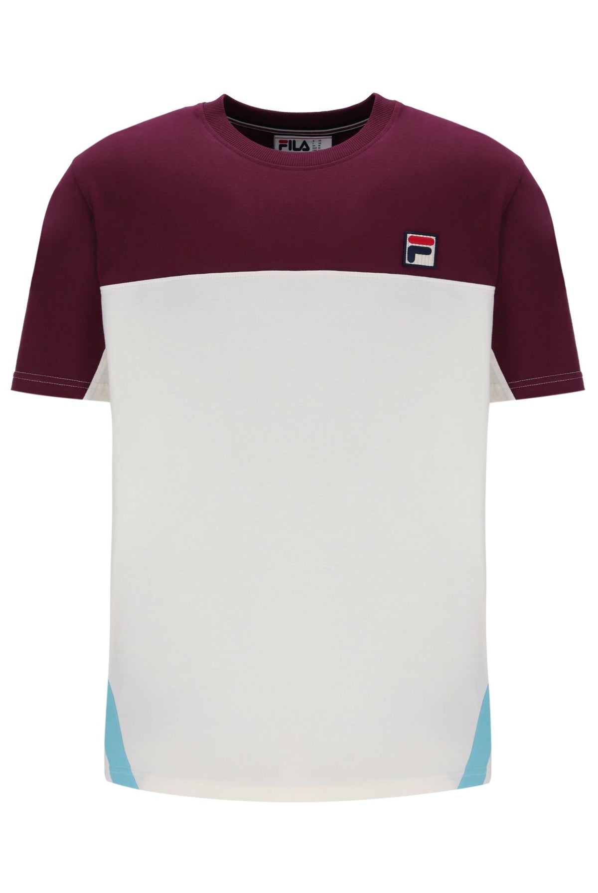 Fig Tiebreaker Colour Block T-Shirt - Fig