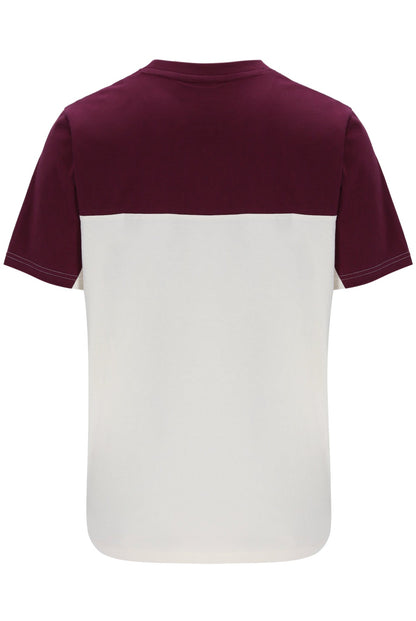 Fig Tiebreaker Colour Block T-Shirt - Fig