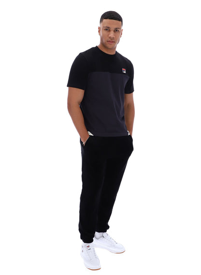 Black Tiebreaker Colour Block T-Shirt - Black