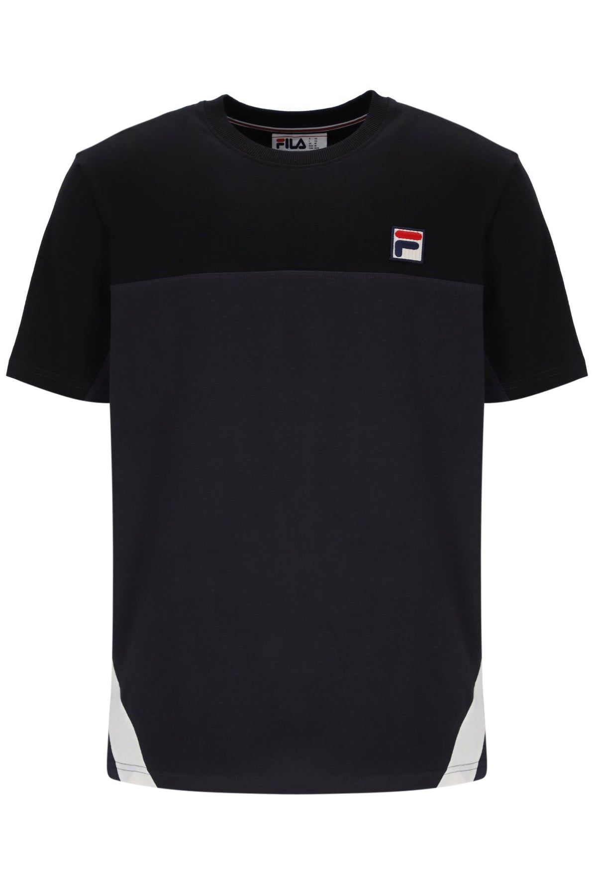 Black Tiebreaker Colour Block T-Shirt - Black