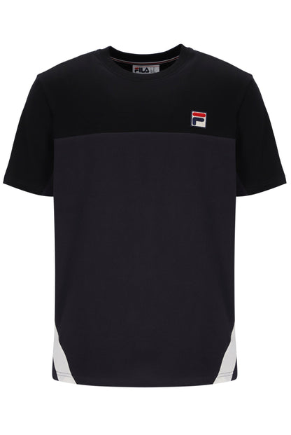 Black Tiebreaker Colour Block T-Shirt - Black