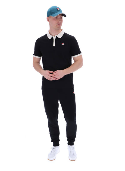 Black Panatta 2 Short Sleeve Polo - Black