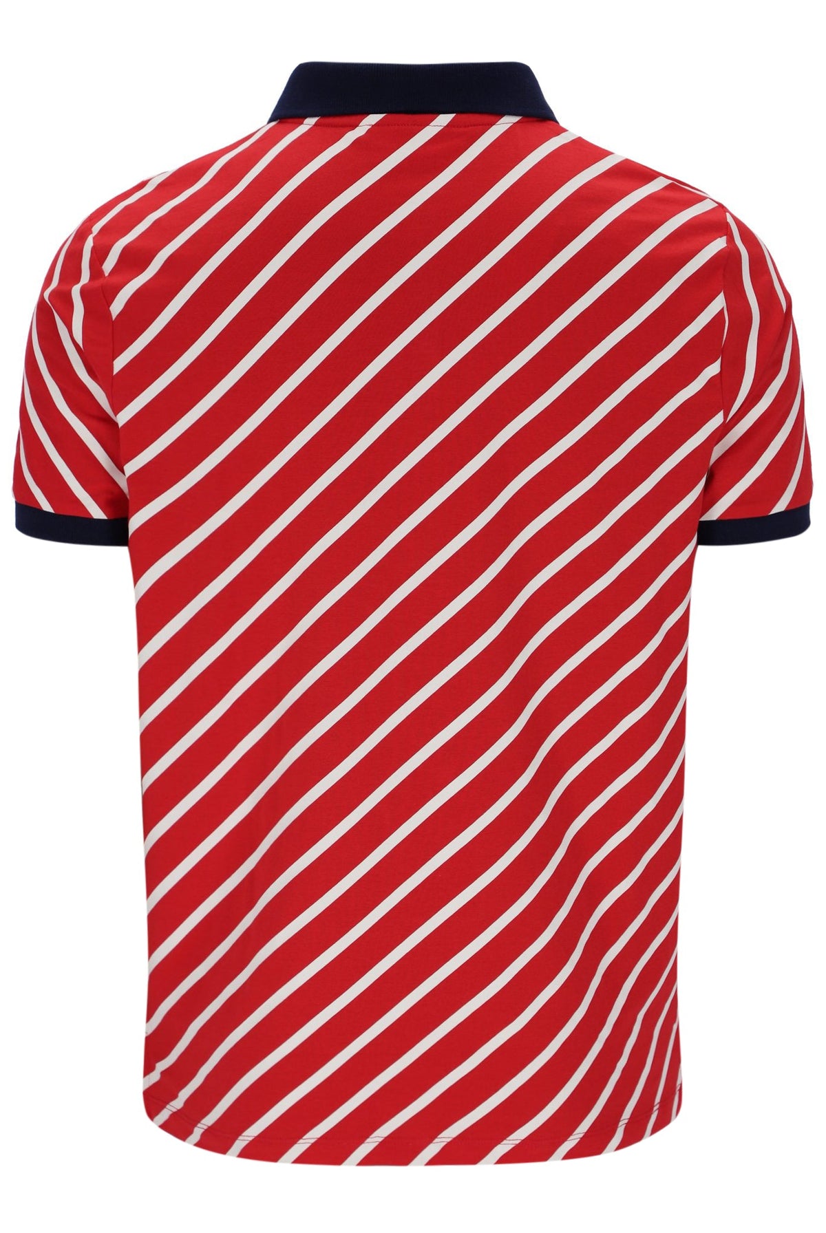 Fila Red Jaye Diagonal Stripe Polo - Fila Red