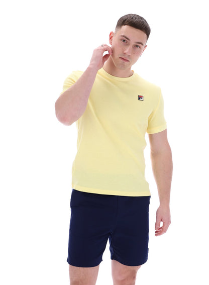 Popcorn Ash Micro Waffle Ringer T-Shirt - Popcorn