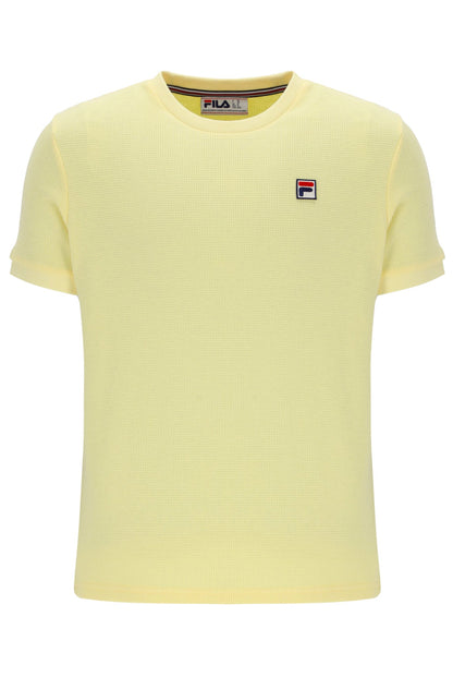 Popcorn Ash Micro Waffle Ringer T-Shirt - Popcorn