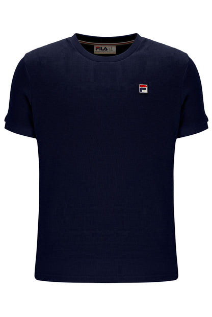 Fila Navy Ash Micro Waffle Ringer T-Shirt - Fila Navy
