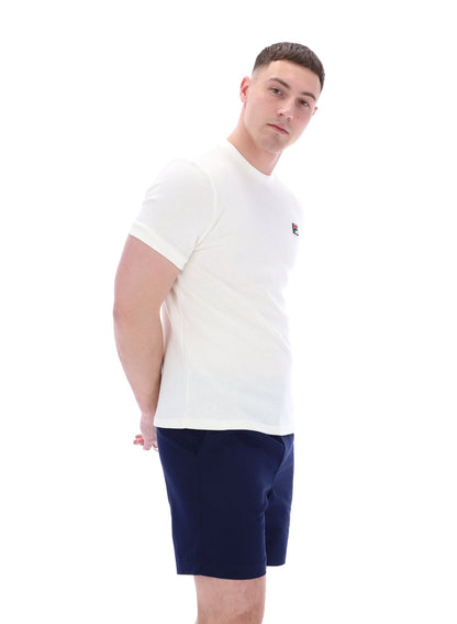 Gardenia Ash Micro Waffle Ringer T-Shirt - Gardenia