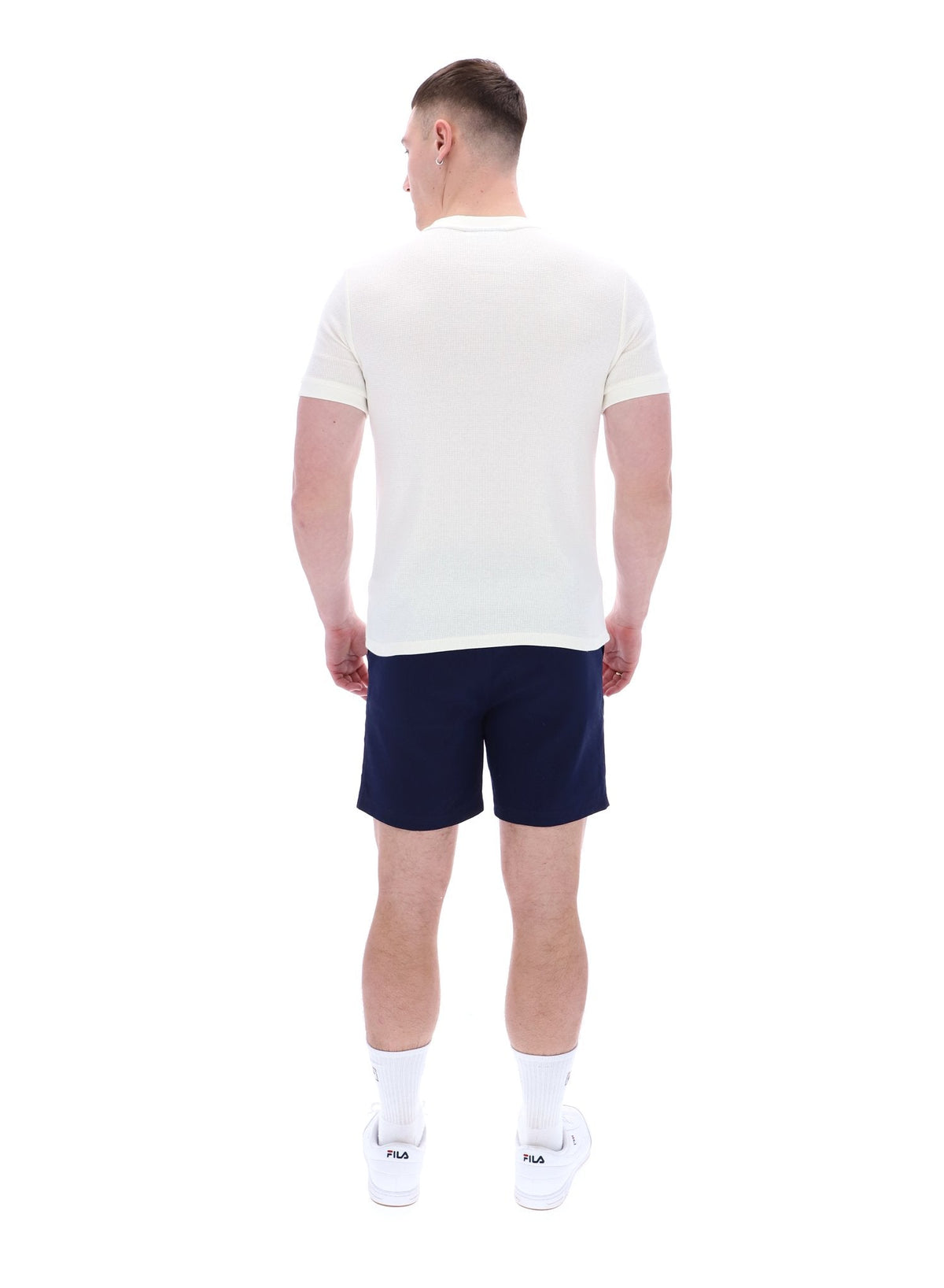 Gardenia Ash Micro Waffle Ringer T-Shirt - Gardenia