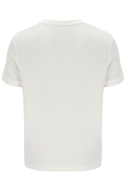 Gardenia Ash Micro Waffle Ringer T-Shirt - Gardenia