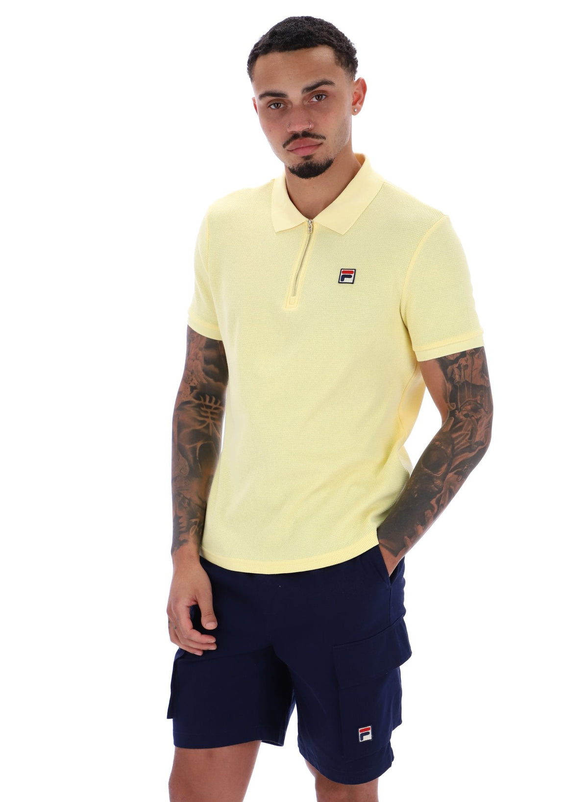 Popcorn Benjamin Micro Waffle Polo - Popcorn