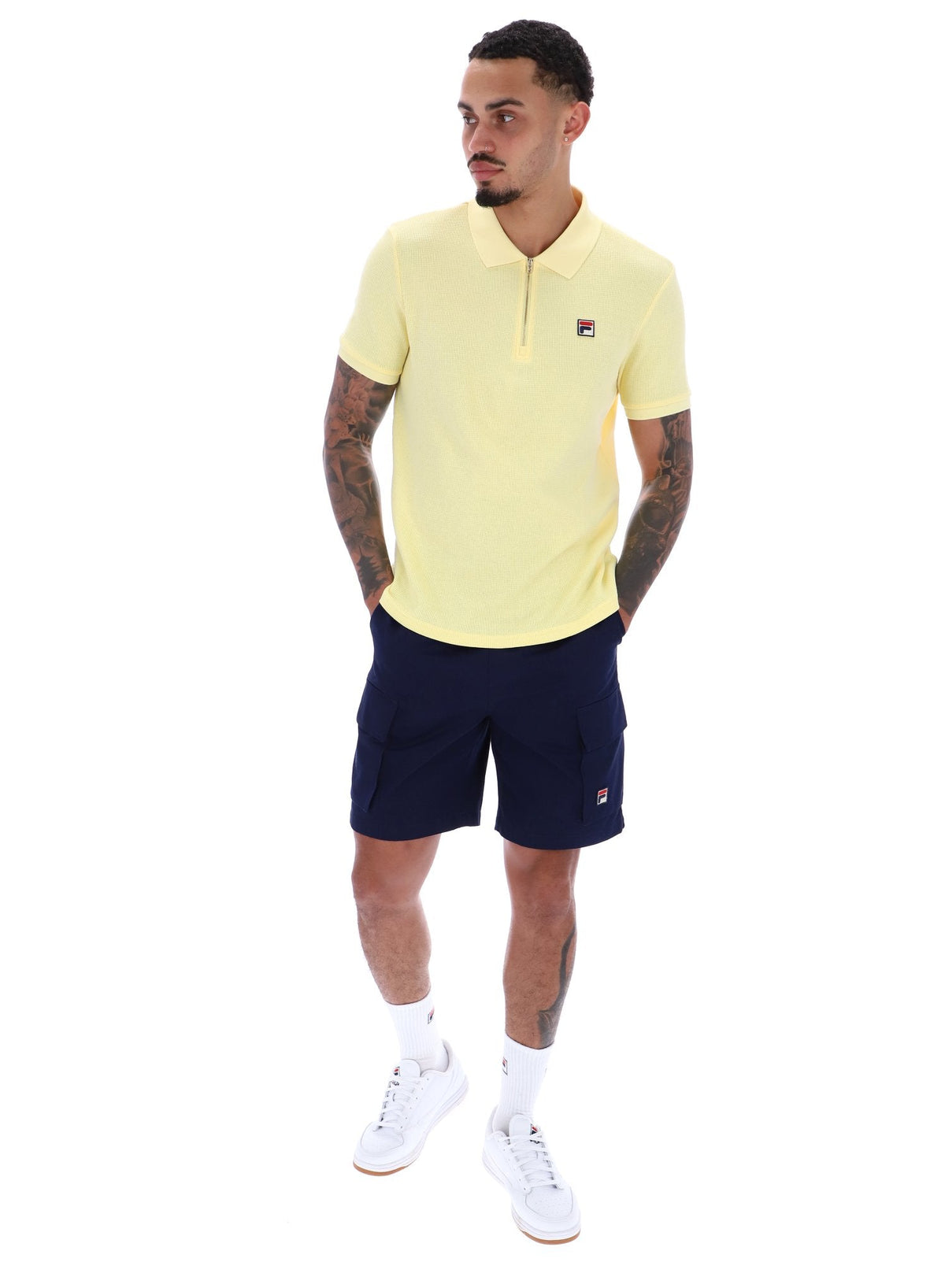 Popcorn Benjamin Micro Waffle Polo - Popcorn