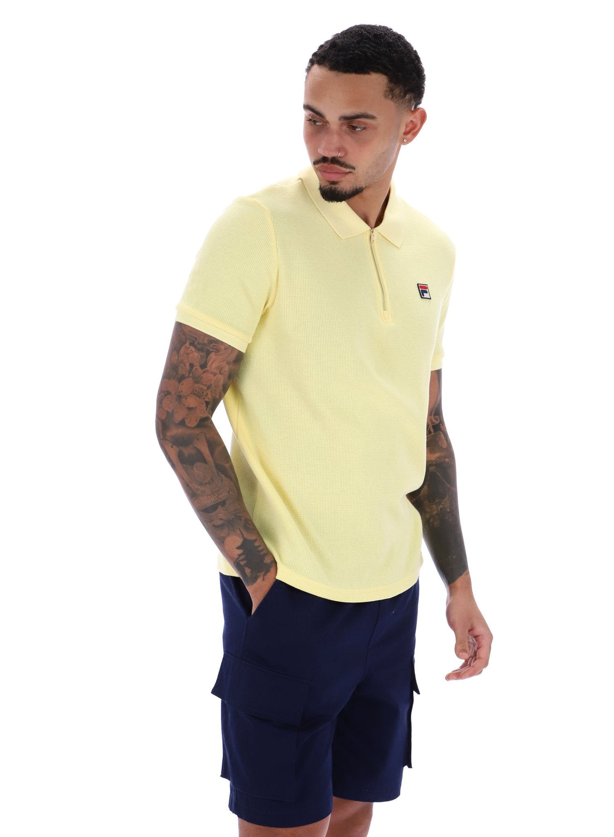 Popcorn Benjamin Micro Waffle Polo - Popcorn