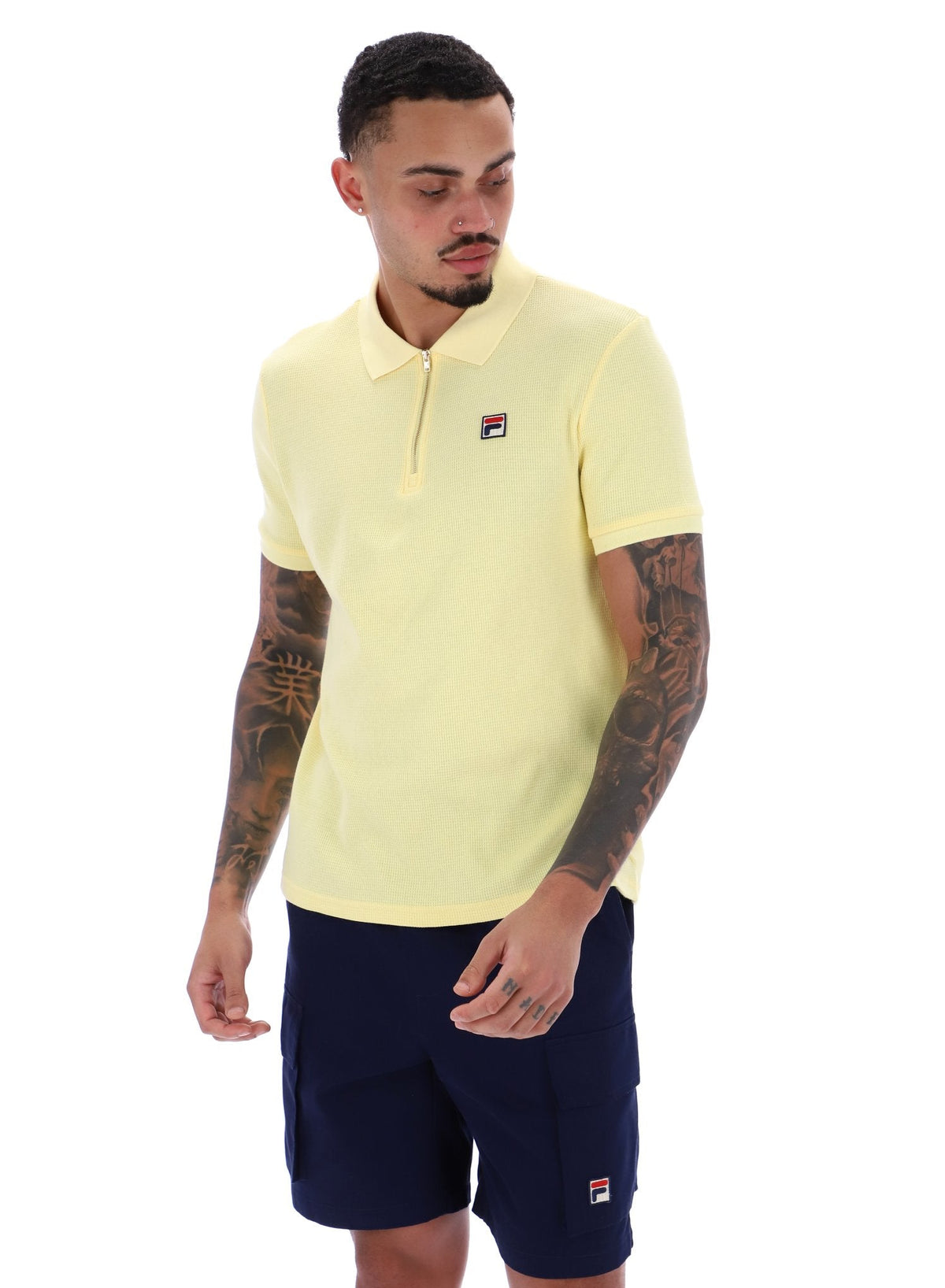 Popcorn Benjamin Micro Waffle Polo - Popcorn